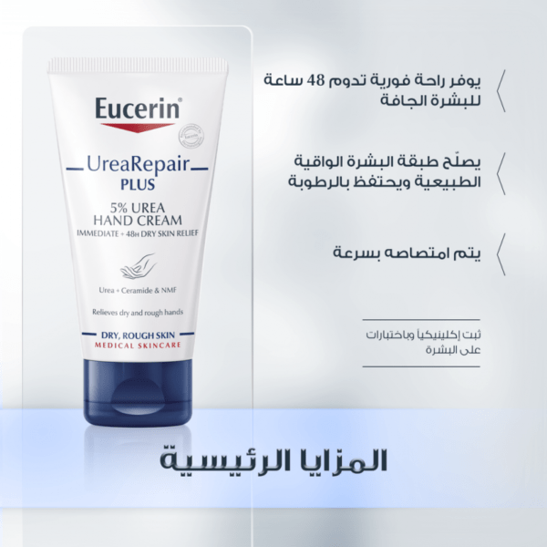 EUCERIN UREA 5% HAND CREAM 75MLCREAM- eliadiva jordan