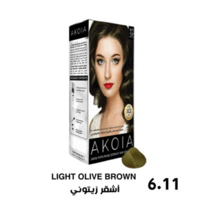 Akoia Hair Coloring -6.11 LIGHT OLIVE BROWN-eliadiva jordan